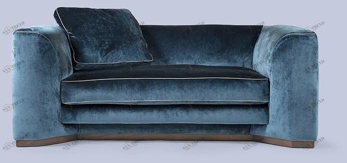 Borzalino 2-х местный бархатный диван Franklin sun-id-1427689