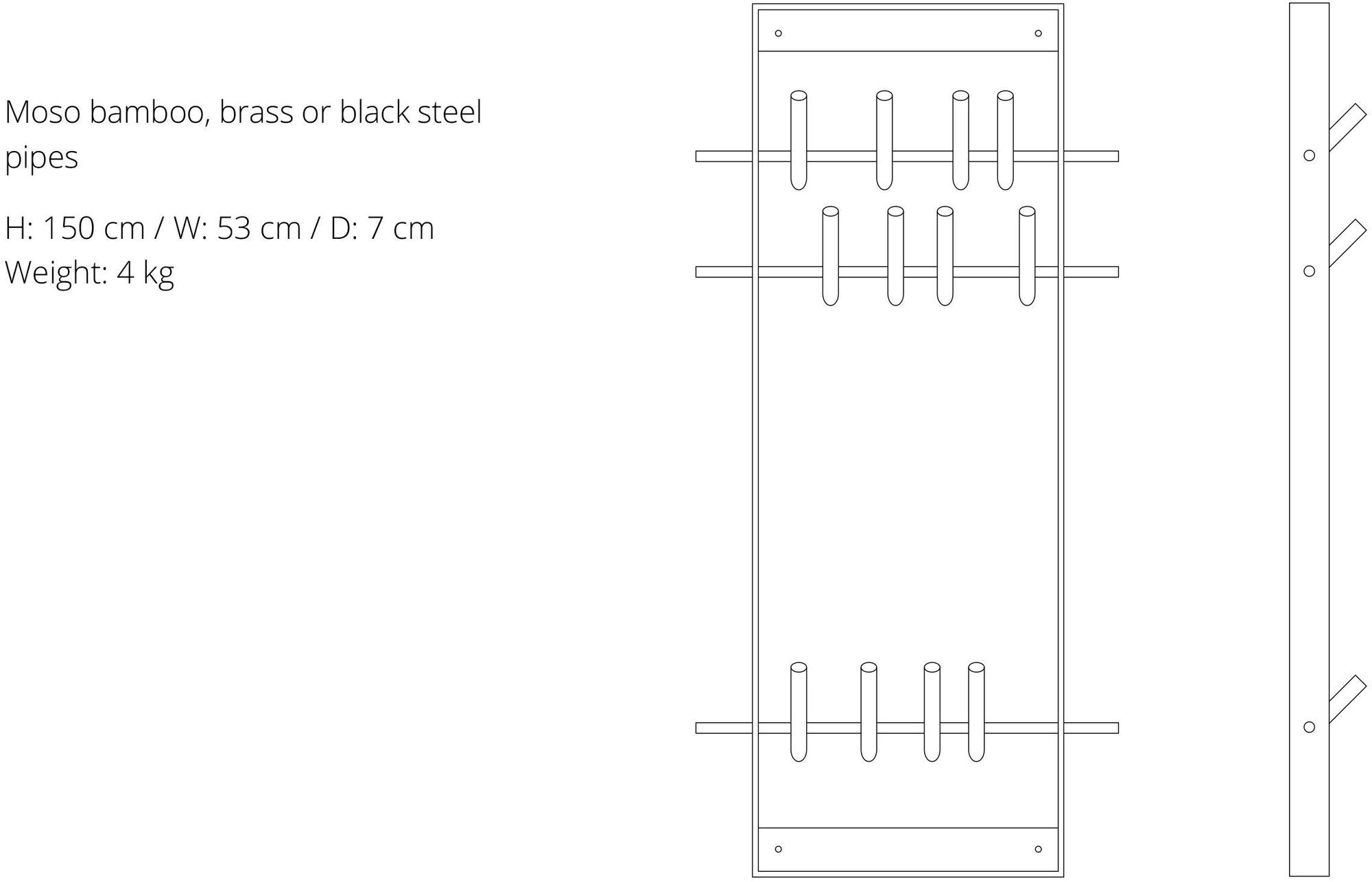 We Do Wood Настенная вешалка из дерева  2020500 / 3010101 / 3020101  - Вид №9