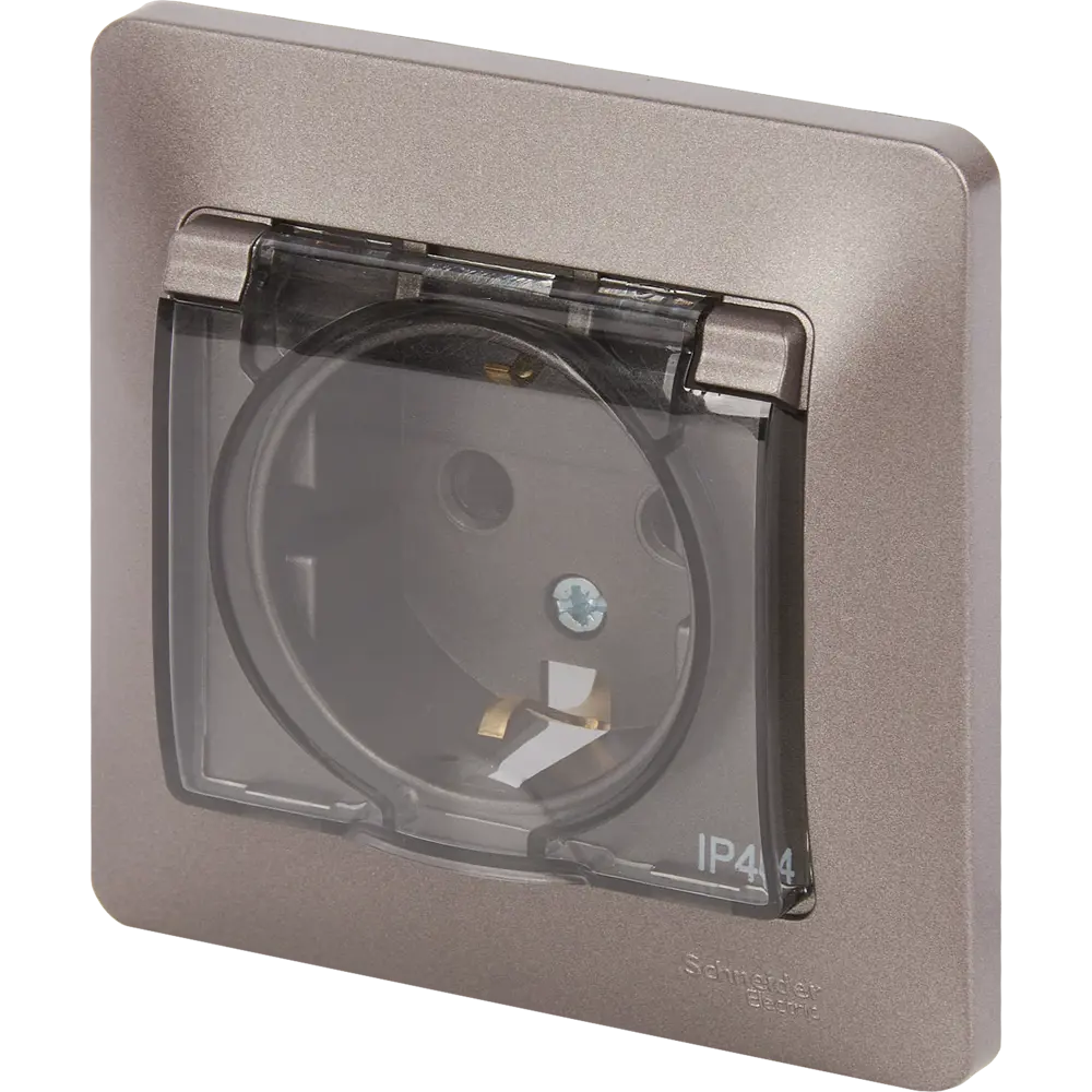 Schneider Electric Glossa - Розетка влагозащищенная графит 84693613 STLM-0053757 - Вид №1