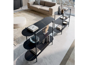 Отдельно стоящий книжный шкаф из керамогранита