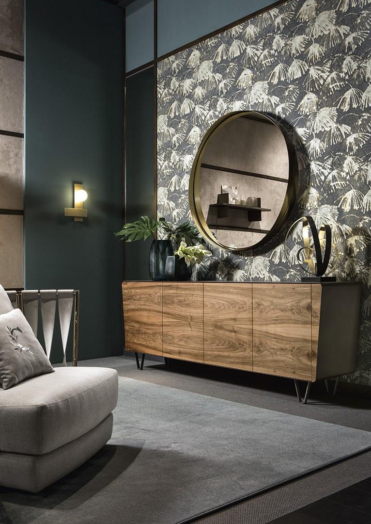 Cantori Зеркало настенное круглое в раме Rodin sun-id-1413783 - Вид №3