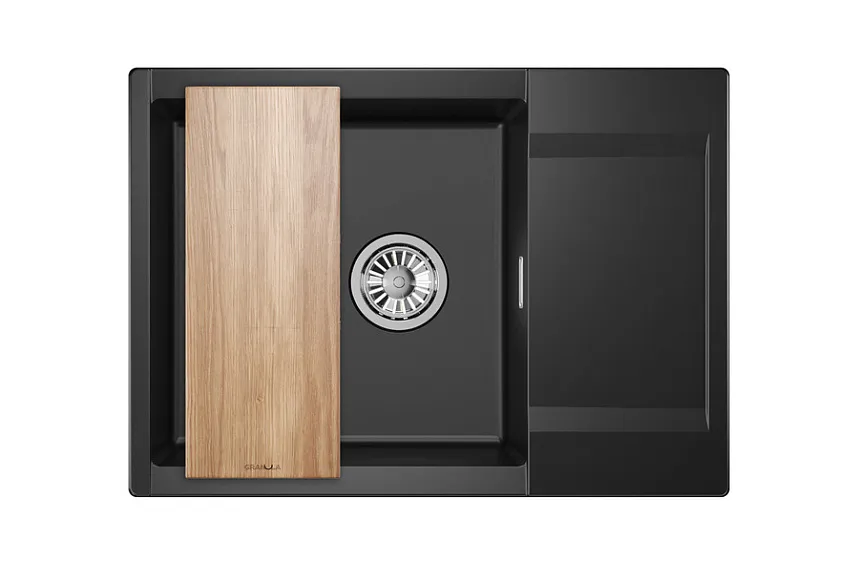 ES-7003, ТУРМАЛИН, кухонная мойка, кварц, ESTETICA GRANULA 7003-ST246 - Вид №3