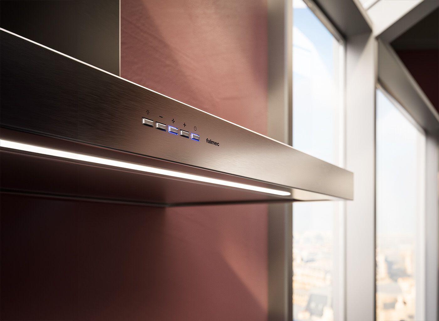 Вытяжка из нержавеющей стали со встроенным настенным освещением Falmec дизайн ARCH-00100765 - Вид №6