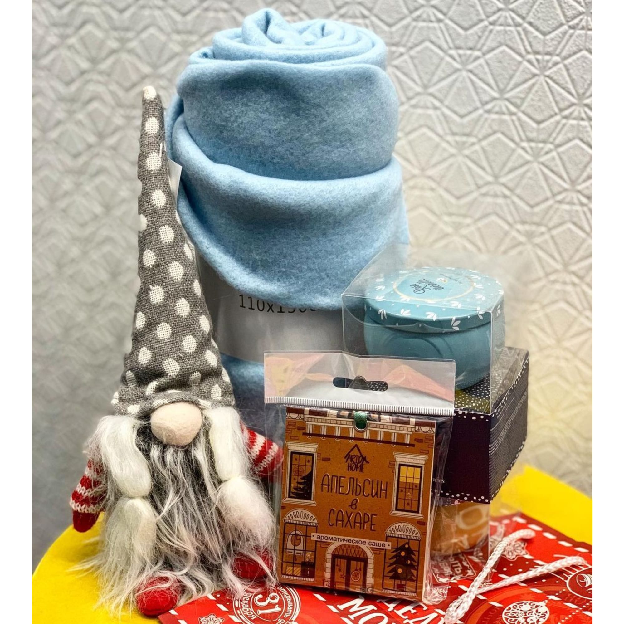 82490002 Плед 110x150 см флис цвет голубой Santreyd  - Вид №3