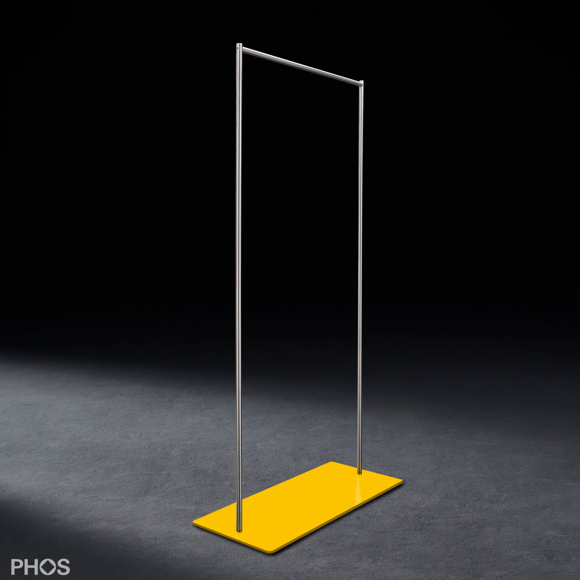 GST2-BPGe Платяной шкаф twin pur с гладкой платяной штангой, основание: желтое. PHOS 