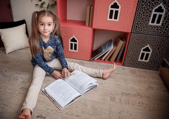 Полка детская горизонтальная "Венеция-1" МАНДАРИН ВЕНЕЦИЯ 178672 Красный Santreyd - Вид №6