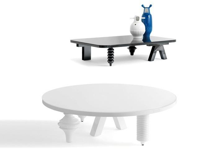 BD Barcelona Design Круглый лакированный журнальный столик для гостиной Multileg sun-id-1430245 - Вид №1