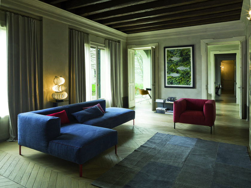 Verzelloni Секционный диван со съемным чехлом из ткани Fold sun-id-1440020 - Вид №4