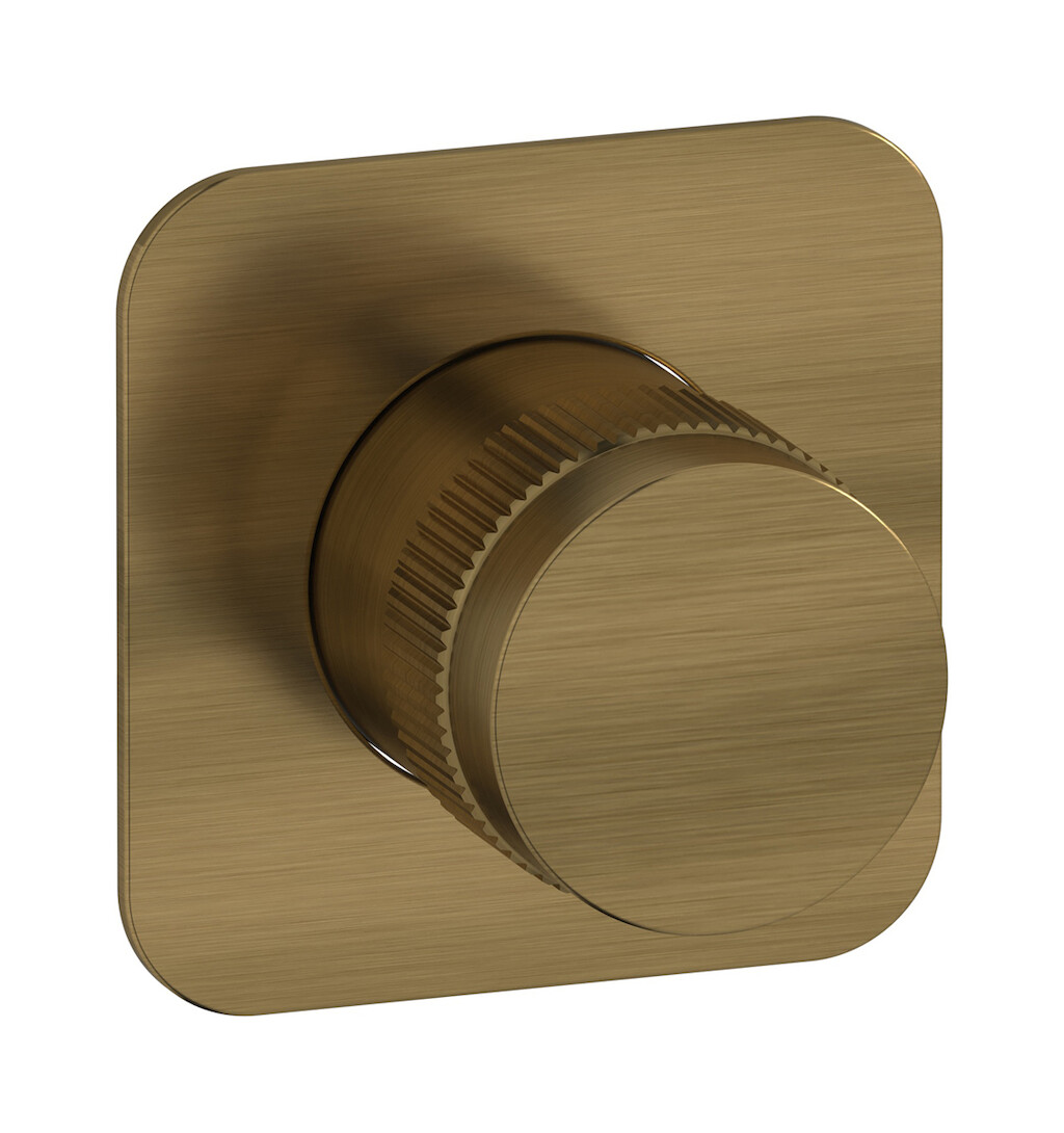 Комплект внешних частей настенного прогрессивного смесителя на 1 потребителя. WE ARE IB rx300mb Modern Bronze Reflex