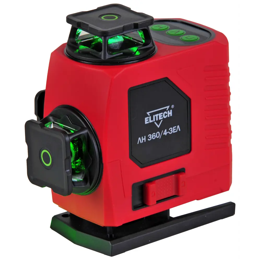 Уровень лазерный Elitech ЛН360/4-ЗЕЛ E0306.018.00 зеленый луч, 25 м STLM-2210422