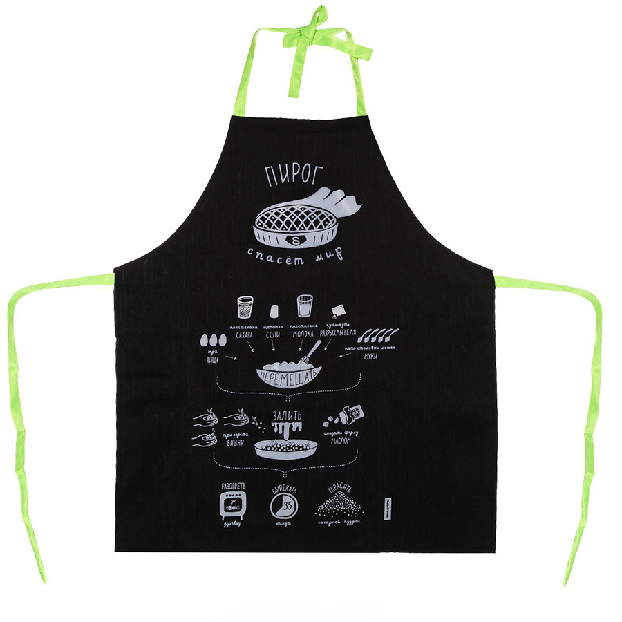 Mel19-3 Фартук "вишневый пирог", 76х68 см Melompo 