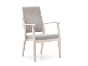 Штабелируемый тканевый стул с подлокотниками