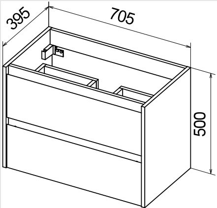 Мебель для ванной комнаты BelBagno KRAFT 39-700 Bianco Opaco  - Вид №2