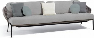 MNST28 3 мест. диван фиксированный лава серебристый Manutti Radius