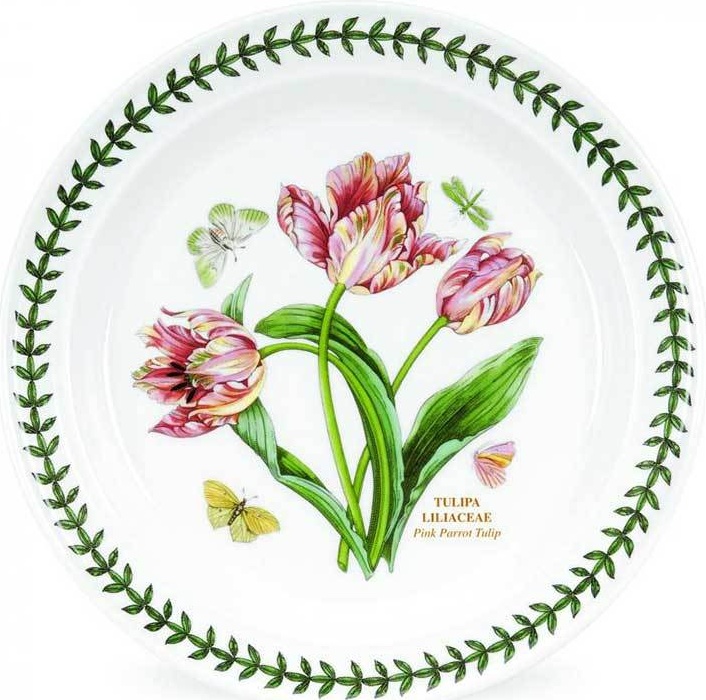 10568562 Portmeirion Тарелка закусочная Portmeirion Ботанический сад.Тюльпан 20см, фарфор Фарфор 