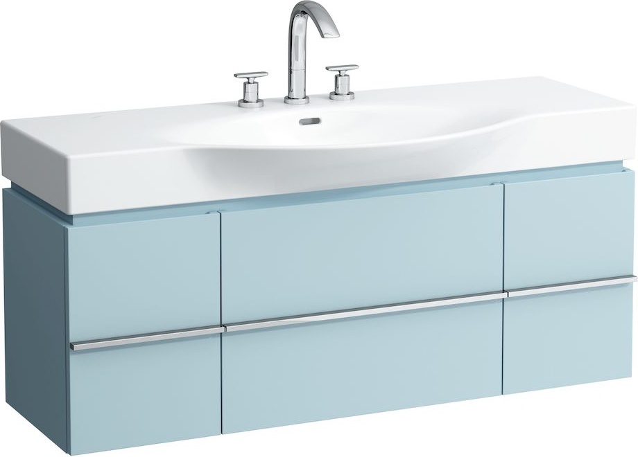 H4013020755191 Шкафчик под раковину, для раковин 811704, 812704, 2 выдвижных ящика с 2 дверцами, 2 стеклянные полки LAUFEN PRO - Вид №15