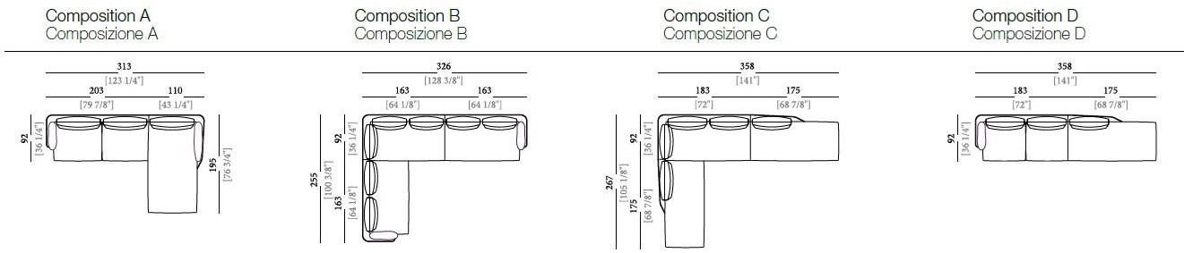Arketipo Модульный тканевый диван Morrison sun-id-1502421 - Вид №8