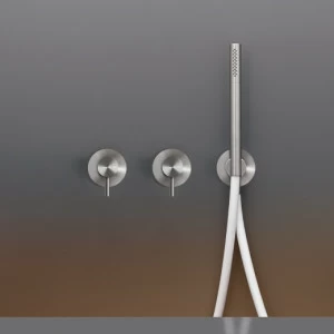 Настенных 2 смесителей, установленные для ванной / душа с цилиндрический ручной душ диаметр 18 м т <спа > &. Не цветные ручки  GAS25 CEADESIGN