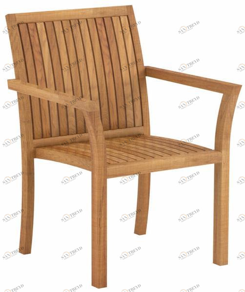 Royal Botania Садовый стул из тика с подлокотниками sun-id-1485195
