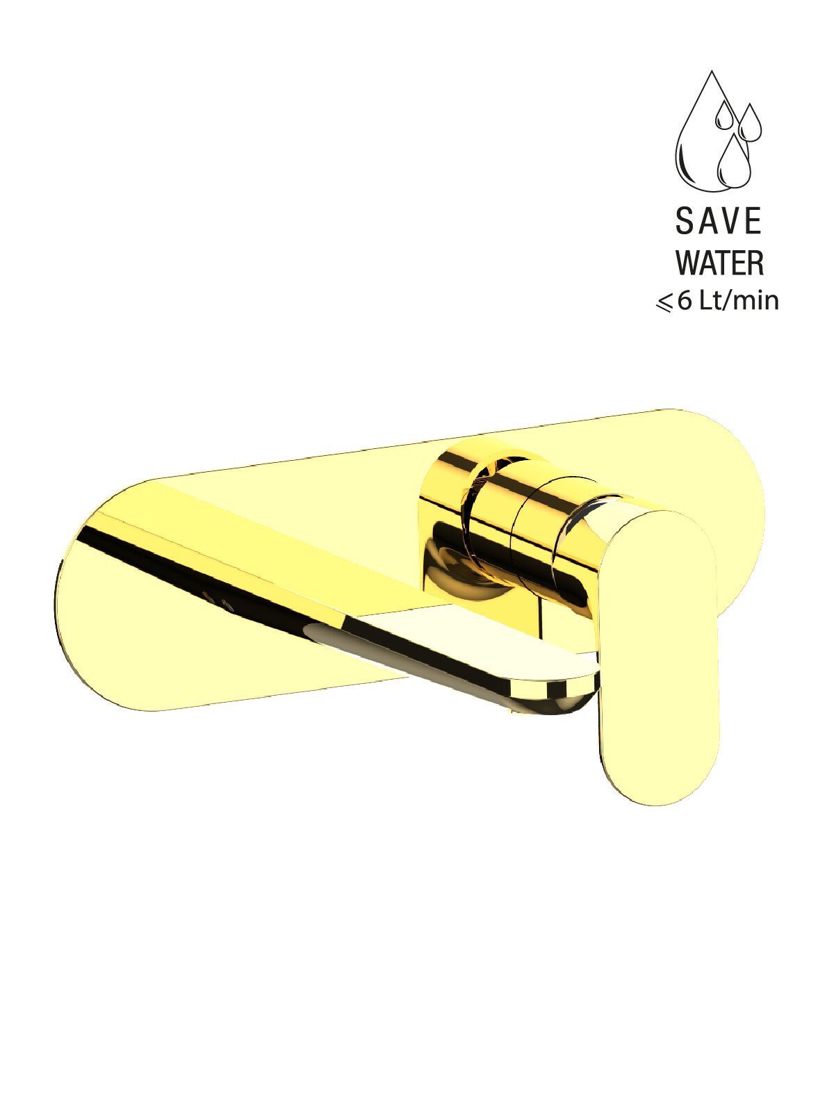 Настенный смеситель для раковины с пластиной без слива Rubinetterie Frattini Lea ARCH-00115506 - Вид №11