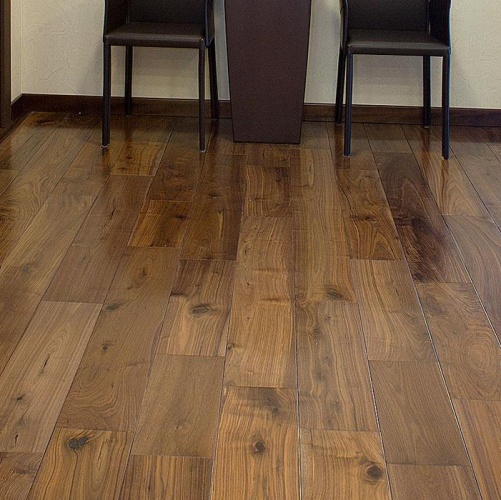 Массивная доска Magestik floor Под лаком (экзотика) (300-1820)x150x18мм Орех американский Натур (Гладкая) 300-1820х150 мм MGK Magestic floor 2600300143 - Вид №6