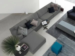 JESSE 4-х местный тканевый диван с шезлонгом Terence