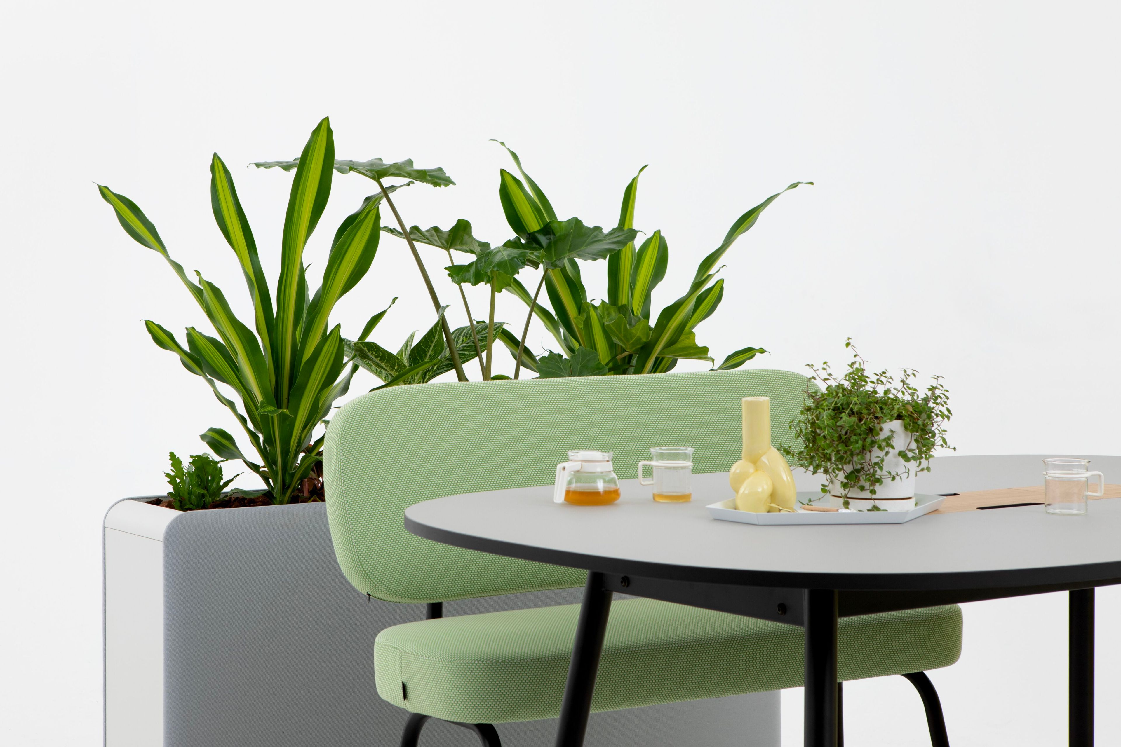 Высокий прямоугольный стол для совещаний из стали и дерева с системой люверсов Cascando Pully ARCH-00000378 - Вид №3