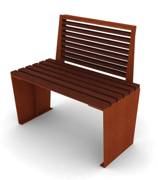 Деревянная и стальная скамья LAB23 Мэрилин ARCH-00104415 - Вид №20