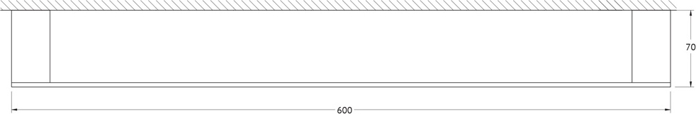 7712 Штанга для полотенца 60 cm ARTWELLE Schwarz - Вид №1