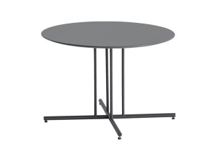 HPL и металлический сад низкий круглый журнальный столик