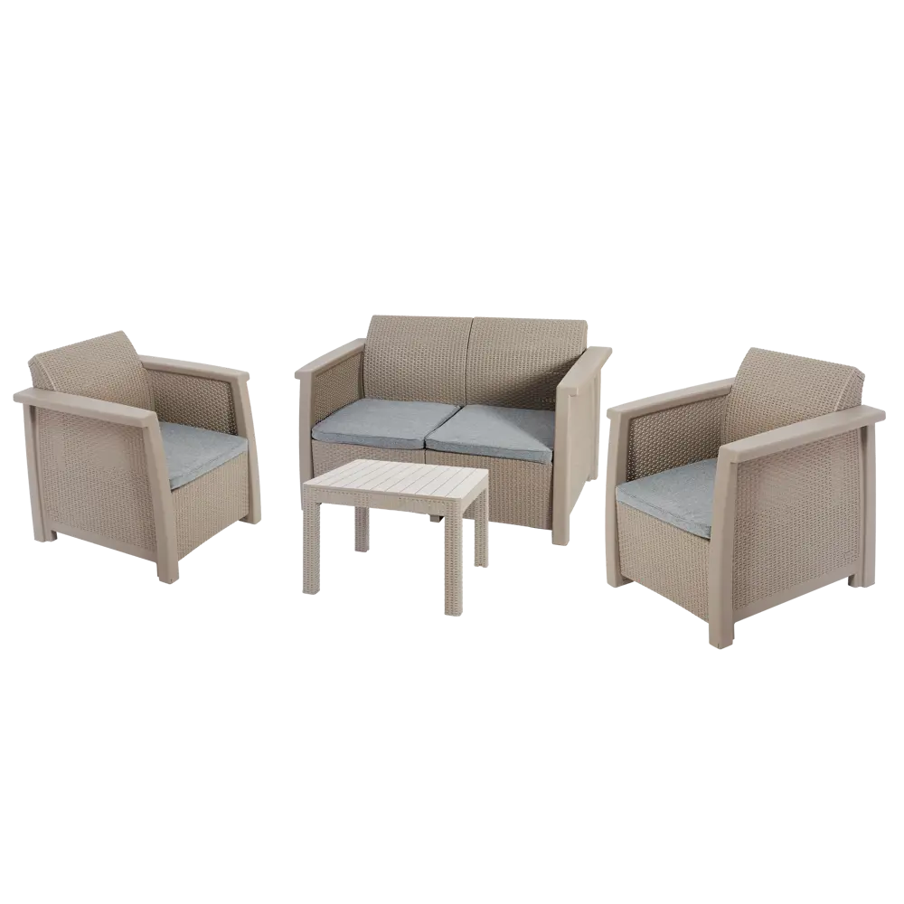 Набор садовой мебели для отдыха Toledo Set капучино 89132768 STLM-2002953 Santreyd 
