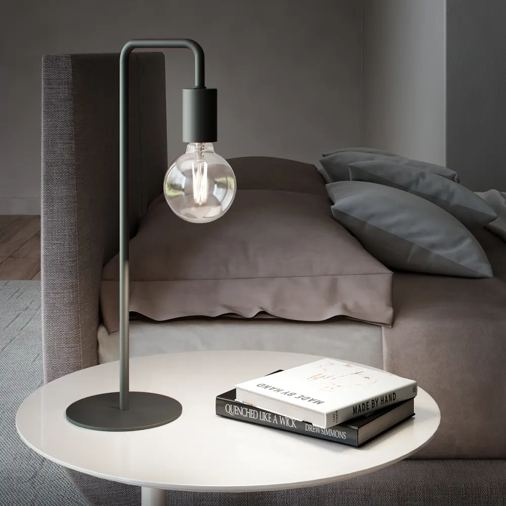 Настольная лампа INSPIRE Lina - минимализм в черном металле 86493627 STLM-1326138 - Вид №10