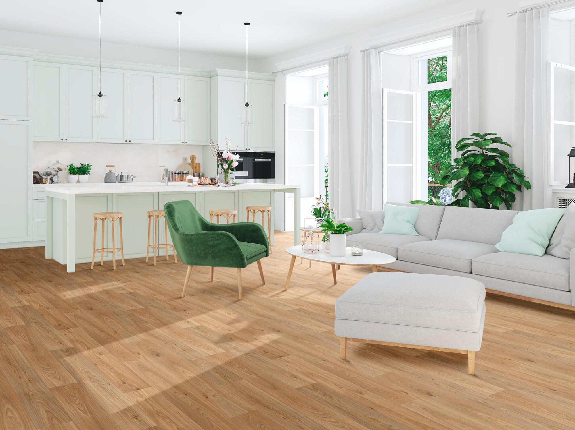 Нескользящий виниловый пол с эффектом дерева BEAUFLOR Ultratex ARCH-00053238