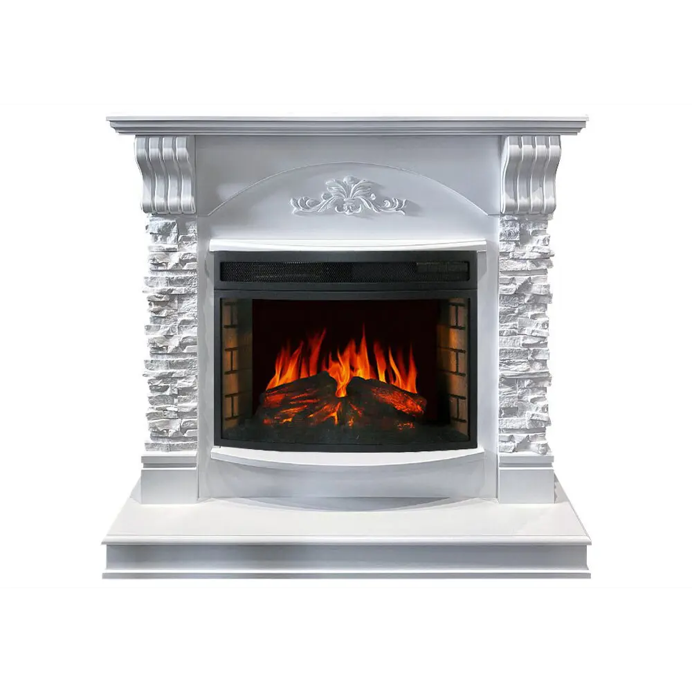 Каминокомплект Royal Flame Rague с очагом Dioramic 25 1.5 кВт цвет белый 89335226 STLM-2062462 