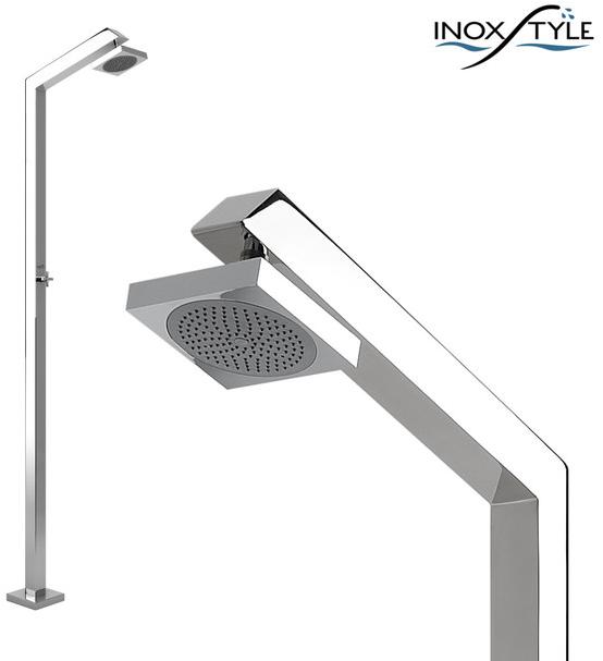 Inoxstyle Летний душ из нержавеющей стали Tecno cube 01015 - Вид №1