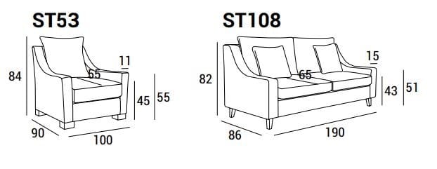 2-местный кожаный диван Domingo Salotti ST ARCH-00066730 - Вид №3