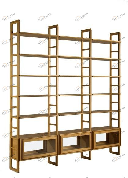 Morelato Книжный шкаф двусторонний вишневый Zero Art. 3413