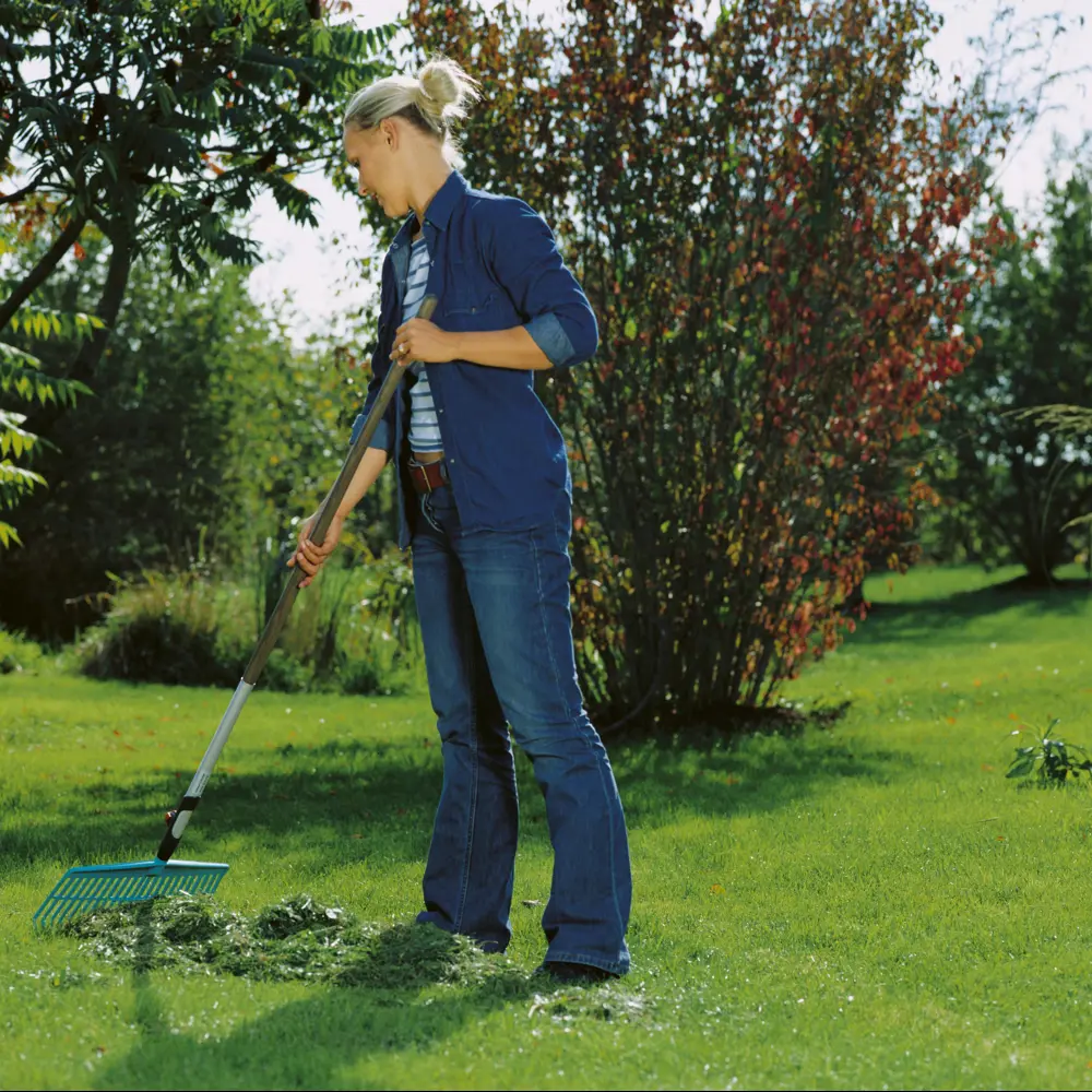 Грабли прямые Gardena 22 зубьев с черенком 130 см STLM-2031118 - Вид №4