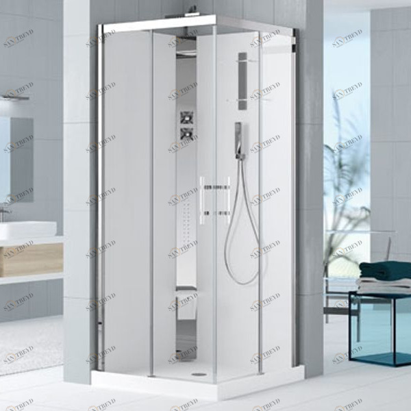 Novellini. Душевая кабина 90x90 A90 HYDROMASSAGE с низким душевым поддоном HOLIDAY CRYSTAL 2 HC2A90M11KA