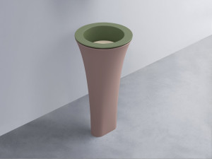 AMLA45-AG+AMPILT-LN+AMCOLT-CP Раковина Amedeo Tondo отдельностоящая cielo Enjoy + Amedeo