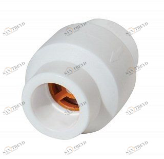 Клапан обратный KALDE D25 полипропиленовый белый 3222CVL0C0000