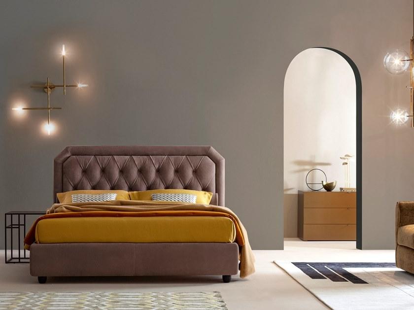 Twils Односпальная или двуспальная кровать с изголовьем капитоне Camille sun-id-1437806 - Вид №1