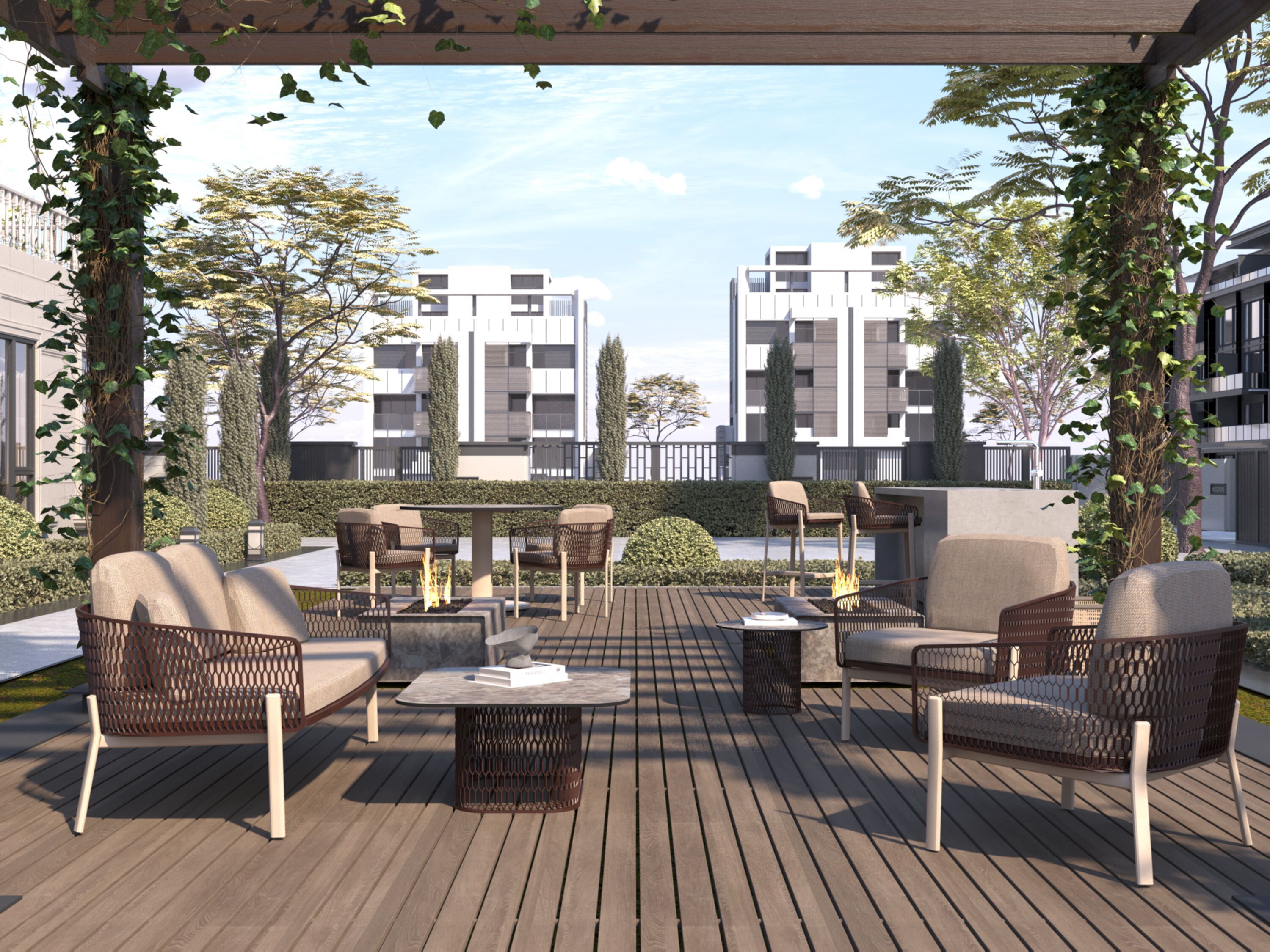 Алюминиевое садовое кресло с порошковым покрытием 10Deka Isla ARCH-00012112