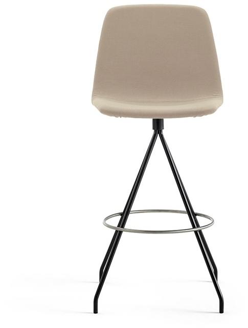 Viccarbe Табурет на козлах из ткани с подлокотниками Maarten sun-id-1358503 - Вид №1