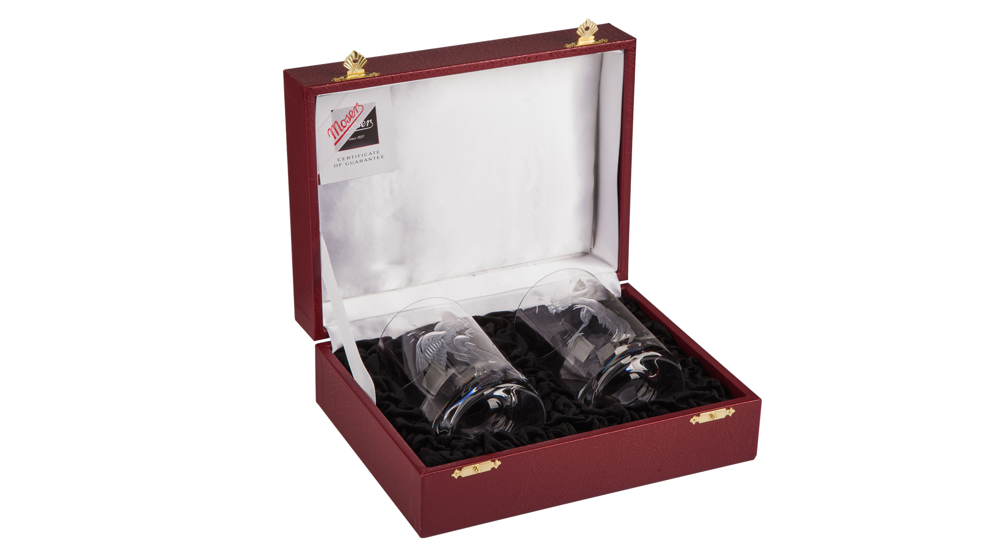 10597610 Moser Набор из 2 стаканов для воды 220мл "Петухи" "Виски сет" п/к Хрусталь бессвинцовый  - Вид №1