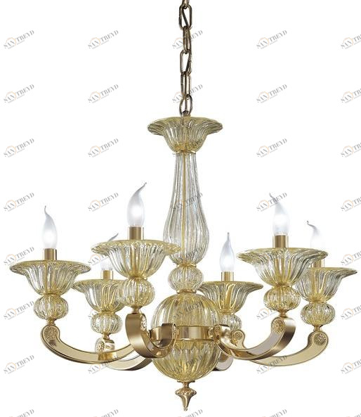 Possoni Illuminazione Люстра из чистого золота с хрусталем Amy 267/6