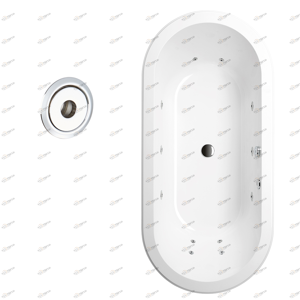 B12-K14H Джакузи с 14 гидромассажными форсунками Thg-paris Системы гидромассажа Хром B12-K14H CAT.A