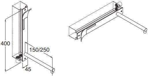 Boffi Смеситель для умывальника из нержавеющей стали настенный с тарелкой Cut sun-id-1405046 - Вид №1
