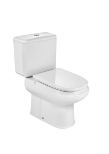 AZ42321001 Комплектный унитаз с вертикальным сливом (включает чашу, бачок с нижним кормлением и крышку) ROCA Dama Retro