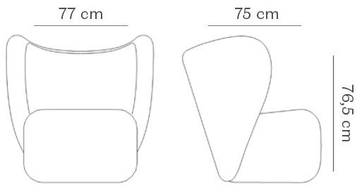 NORR11 Вращающееся кресло с подлокотником  1155_6210  - Вид №4